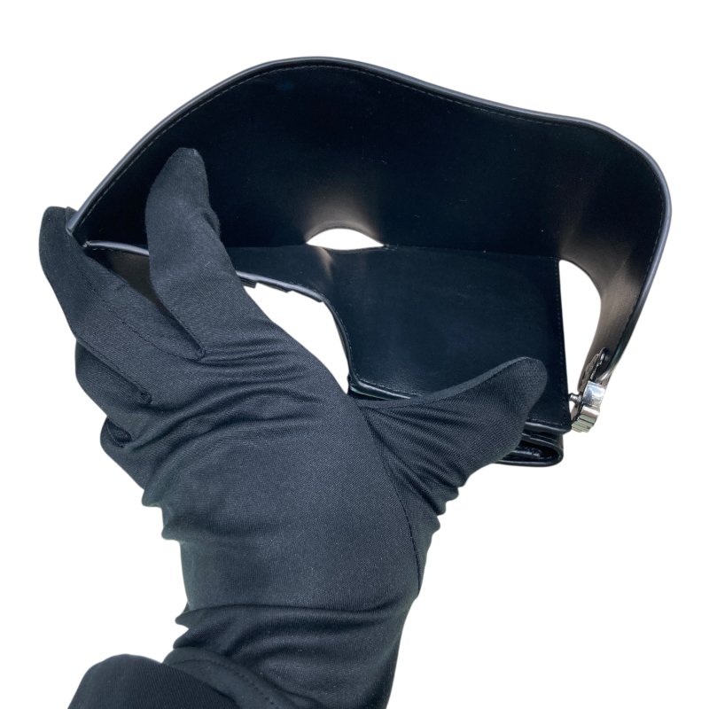 CELINE 賽琳 TRIOMPHE 皮革 三折短夾 黑色銀釦-4