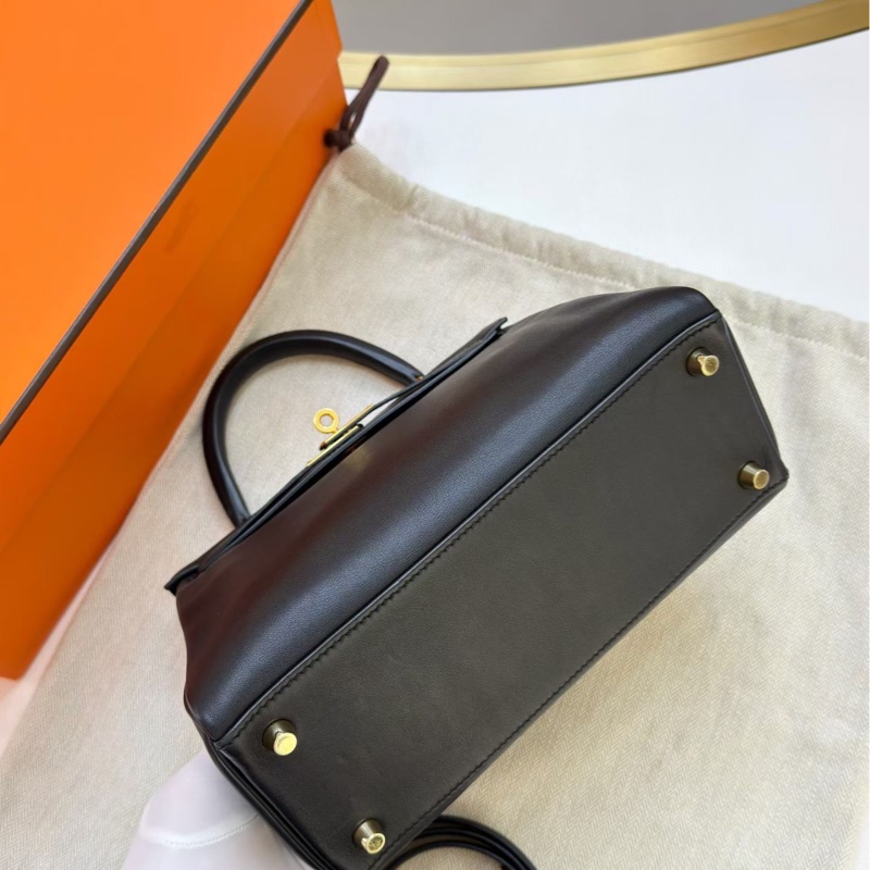 Hermes/愛馬仕kelly25黑金 x刻-4