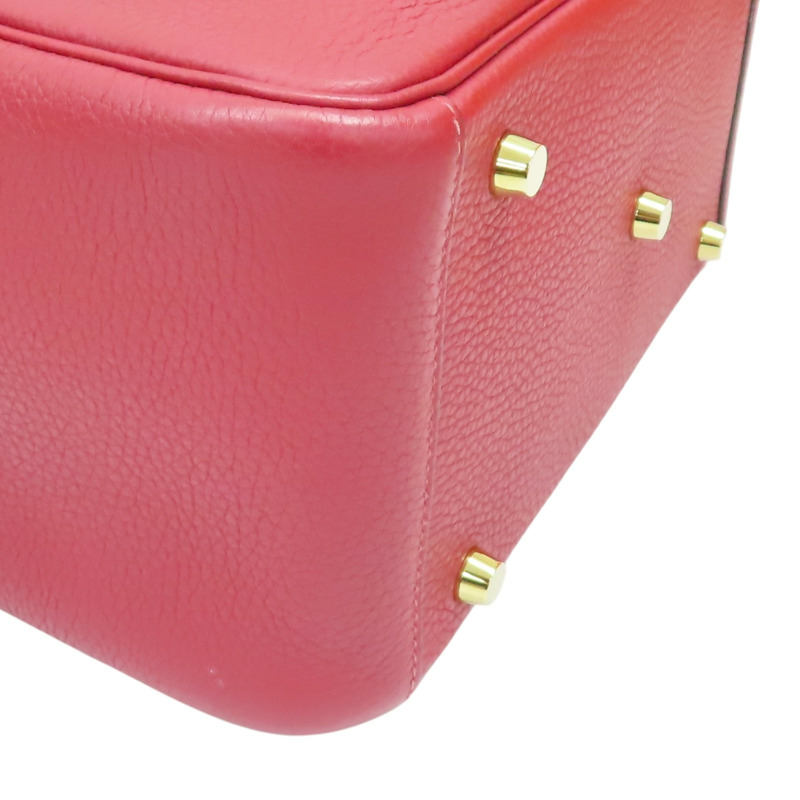 石榴紅 TC皮革 Lindy 26 肩背包 A刻 金扣【HERMES 愛馬仕】 H073428CC-11