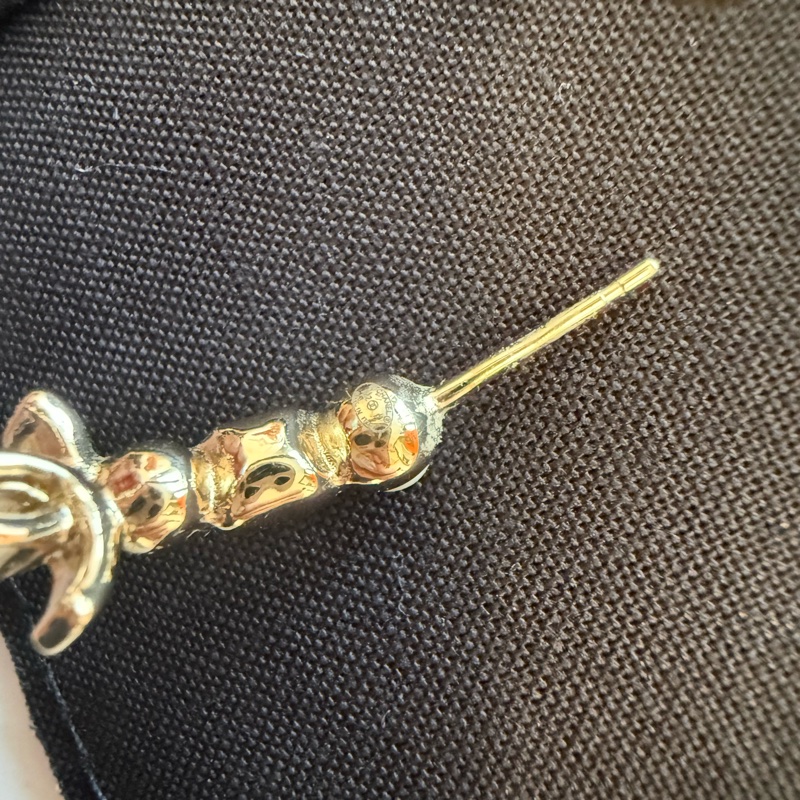 (全配)Chanel 香奈兒經典黑白配色圈圈耳環(直徑約三公分)-8