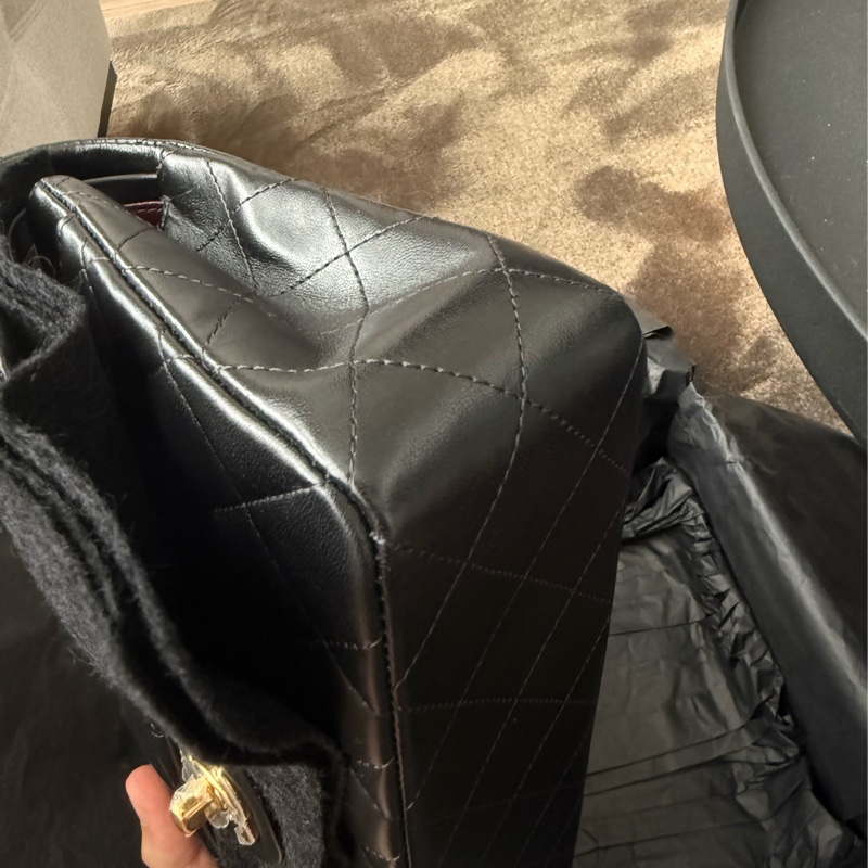 Chanel CF23 小牛皮 淡金釦 全新 購證正本 晶片-5