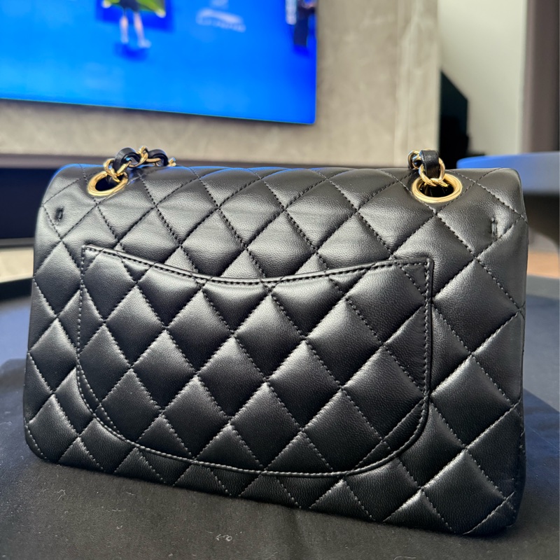 Chanel CF23 小牛皮 淡金釦 全新 購證正本 晶片-8