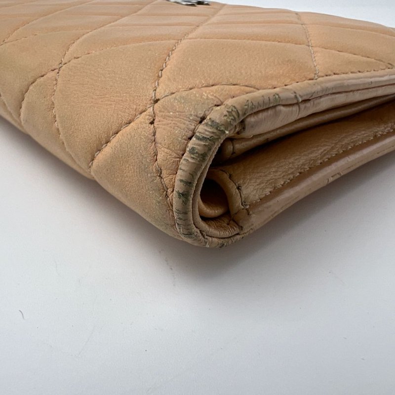 Chanel 菱格紋長款對折皮夾-6