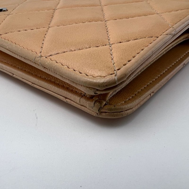 Chanel 菱格紋長款對折皮夾-7