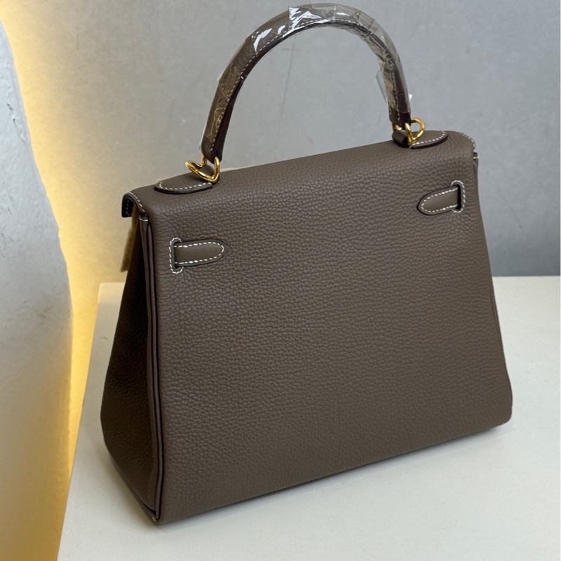 Hermes 爱马仕 kelly25 大象灰 金扣 togo皮-1