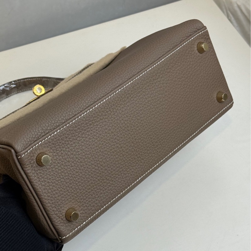 Hermes 爱马仕 kelly25 大象灰 金扣 togo皮-2