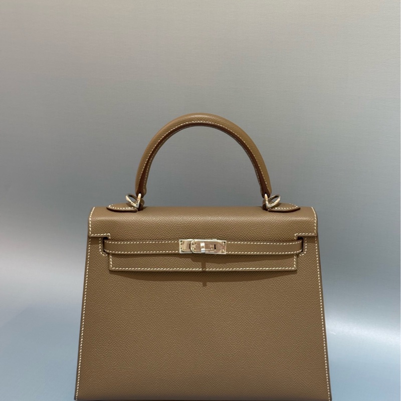 HERMES/愛馬仕 KELLY25 大象灰 銀扣 Epsom皮-1