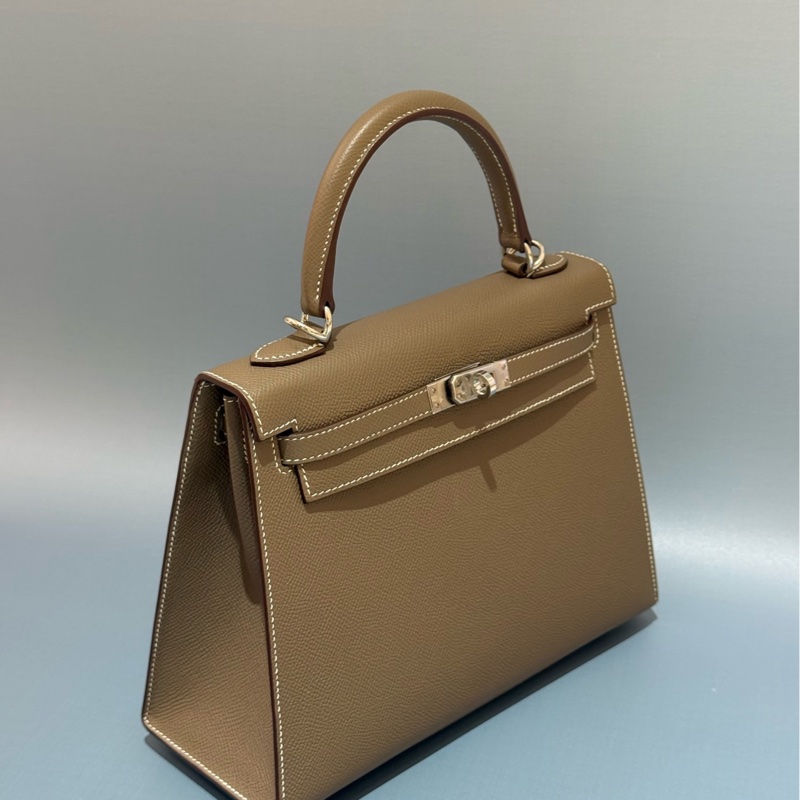 HERMES/愛馬仕 KELLY25 大象灰 銀扣 Epsom皮-2