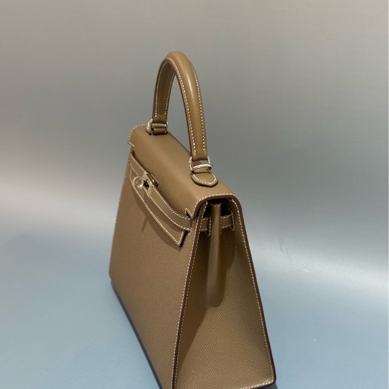 HERMES/愛馬仕 KELLY25 大象灰 銀扣 Epsom皮-3