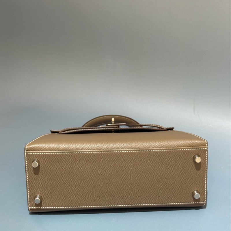 HERMES/愛馬仕 KELLY25 大象灰 銀扣 Epsom皮-5