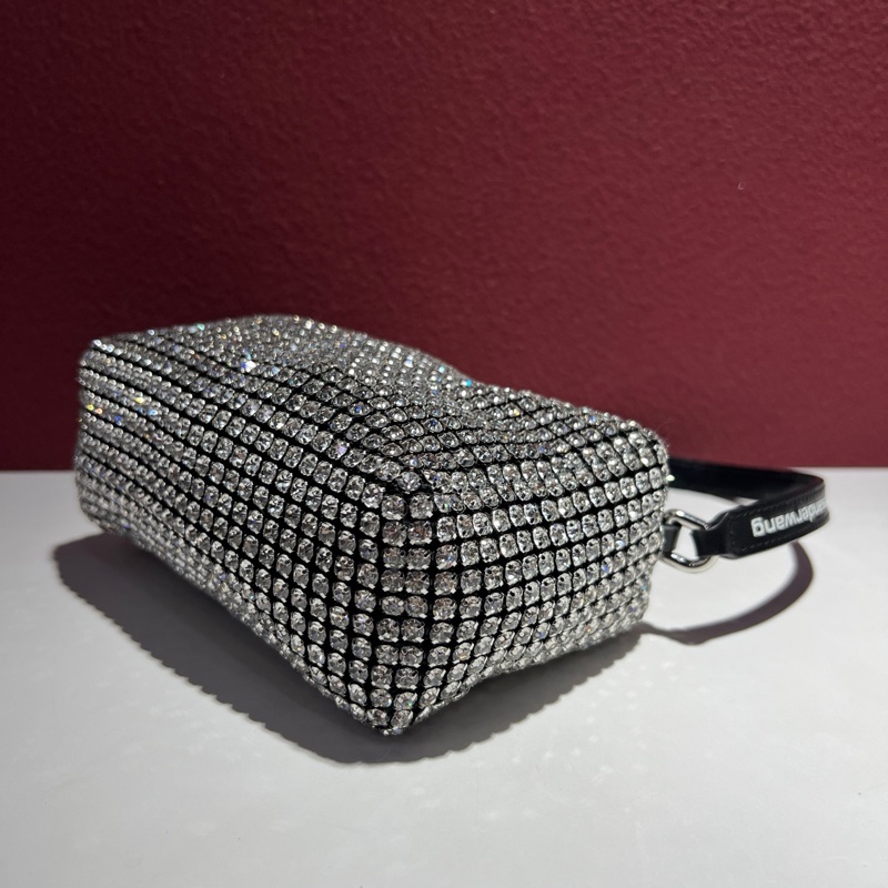99新Alexander Wang 大王包 Heiress系列 水鑽拼黑色 腋下包 手提包 尺寸:15*6*9 cm 。-6