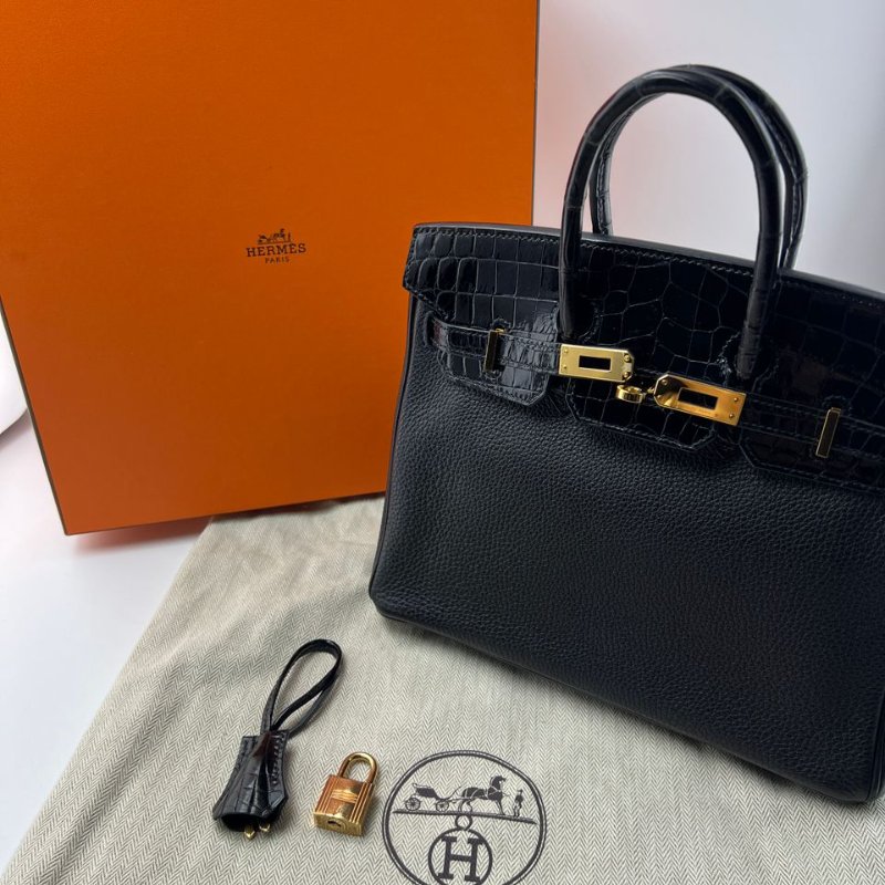 愛馬仕 Birkin 拼皮手提包-0