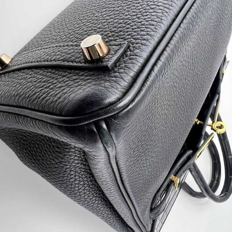 愛馬仕 Birkin 拼皮手提包-13