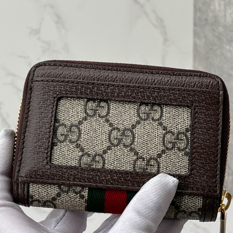 香緹國際精品918 gucci 拉鏈短夾 盒裝完整-3