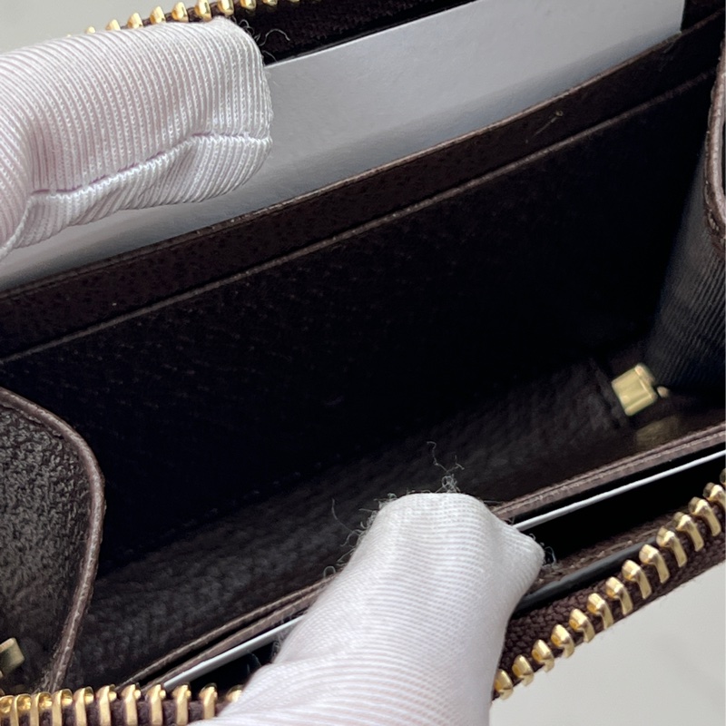 香緹國際精品918 gucci 拉鏈短夾 盒裝完整-4