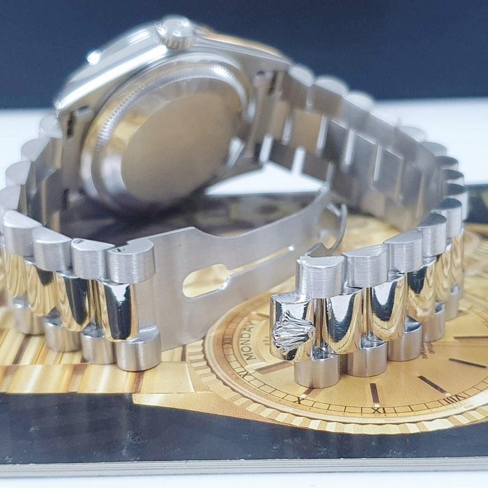 【大眾名錶】ROLEX 勞力士 18296 Day-Date MA多層鑽面盤 原廠鑽腳 後加鑽圈 B773-5