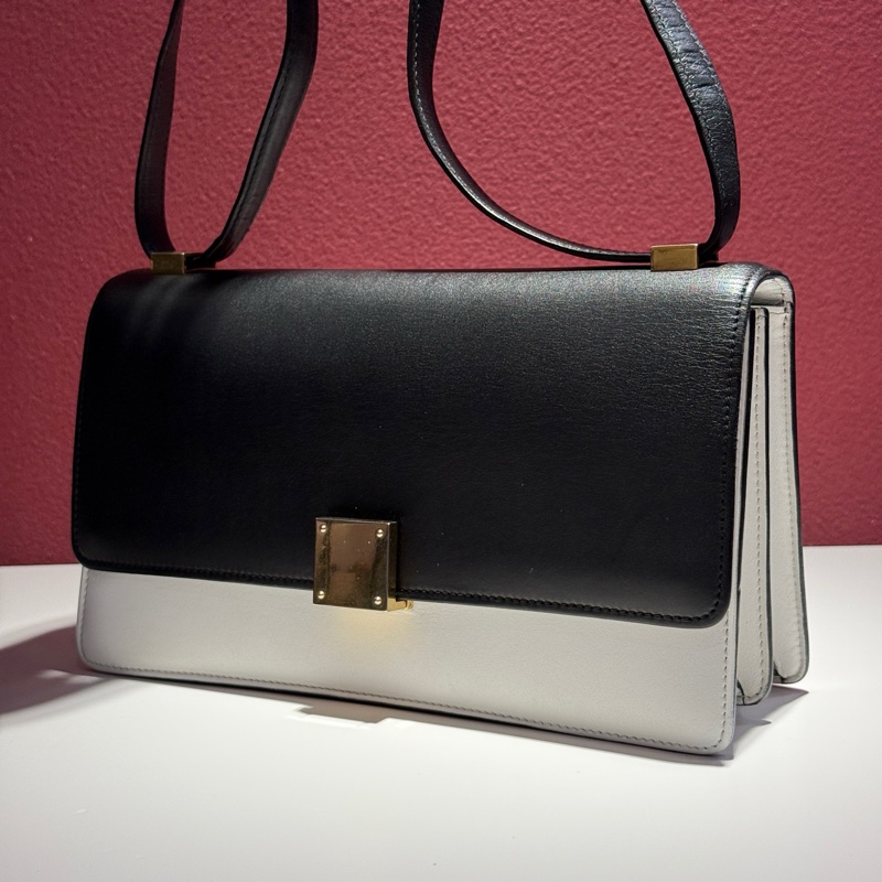 Celine 賽琳 box 橫版 黑白配色 稀少款 尺寸:26x7x14cm-9