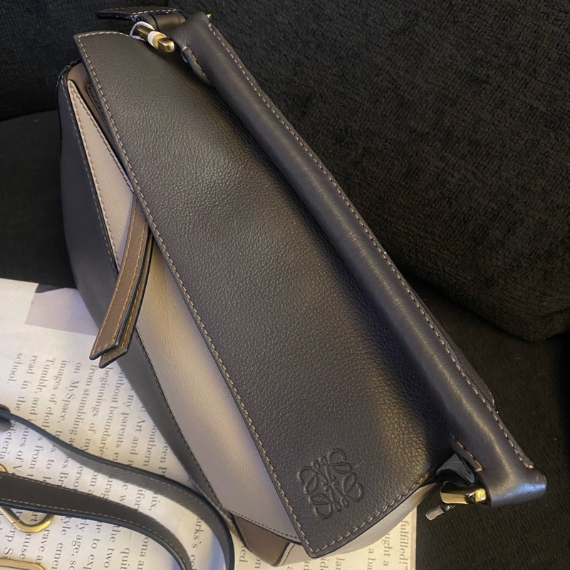 Loewe羅意威 puzzle小號拼色幾何包 尺寸:24×16-1