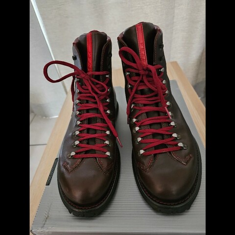 Prada 男真皮高筒鞋 深棕色 US13 Made in Italy 附防塵袋
