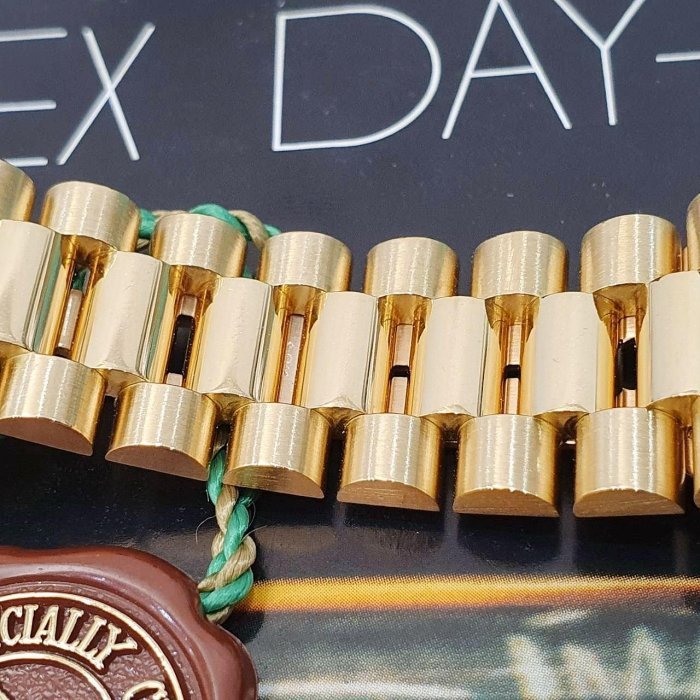 【大眾名錶】ROLEX 勞力士 18038 Day-Date 蠔式日誌 18K金 市場罕見 木紋面 錶帶原況未整理 RSC收據 B1195-5