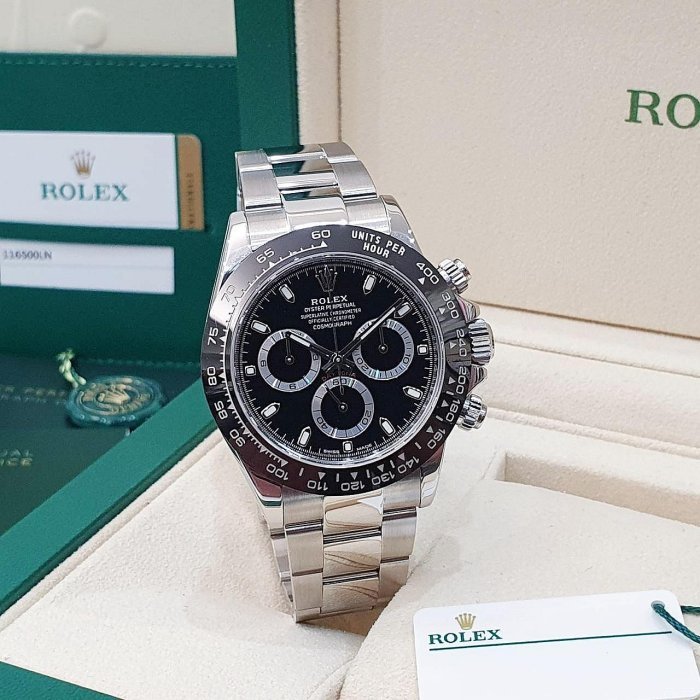 【大眾名錶】 ROLEX 勞力士 Daytona 116500LN 熱門絕版款 黑熊貓 2020/03 G203-1