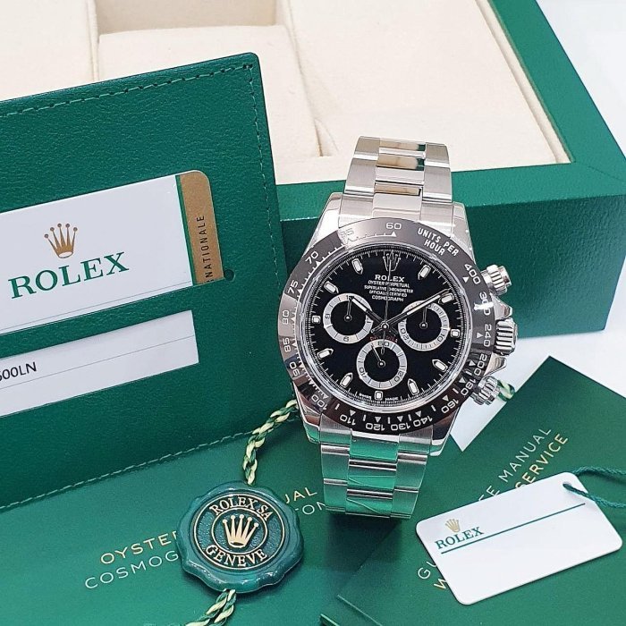 【大眾名錶】 ROLEX 勞力士 Daytona 116500LN 熱門絕版款 黑熊貓 2020/03 G203-3