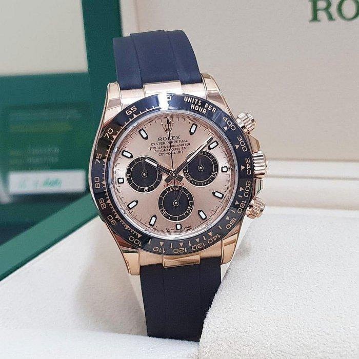 【大眾名錶】 ROLEX 勞力士 116515LN Daytona 18K玫瑰金 2021/04綠卡 大眾名錶G149-3