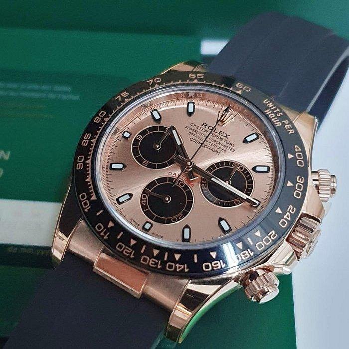 【大眾名錶】 ROLEX 勞力士 116515LN Daytona 18K玫瑰金 2021/04綠卡 大眾名錶G149-6
