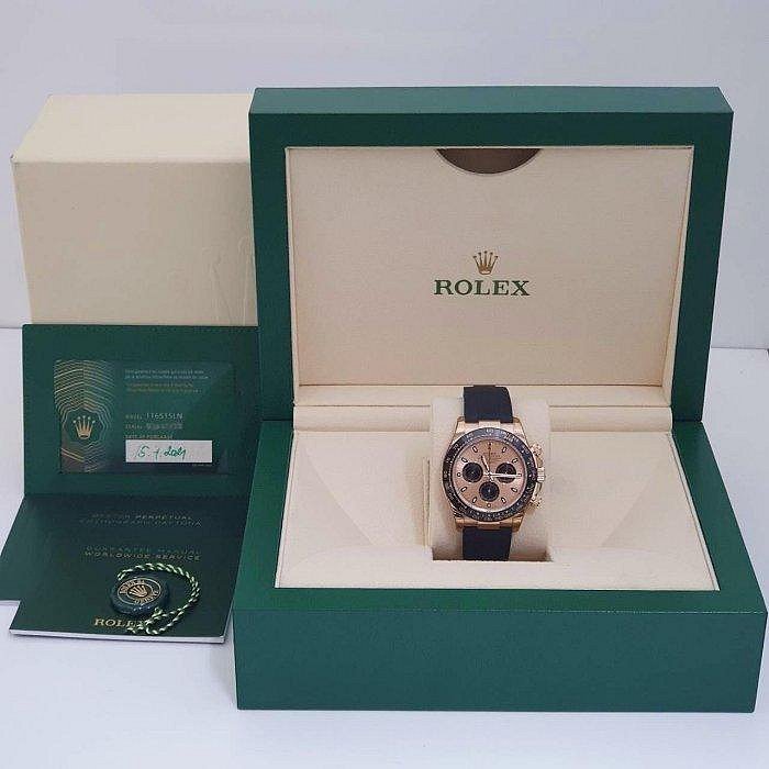 【大眾名錶】 ROLEX 勞力士 116515LN Daytona 18K玫瑰金 2021/04綠卡 大眾名錶G149-7
