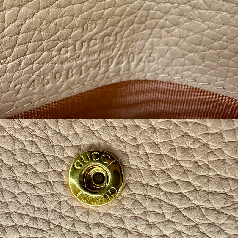 古馳 GUCCI HORSEBIT 馬銜扣皮革粉色短夾 745981-6