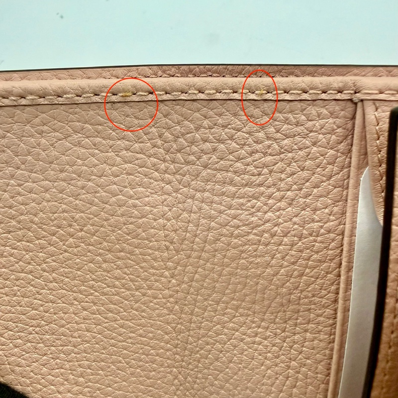 古馳 GUCCI HORSEBIT 馬銜扣皮革粉色短夾 745981-7