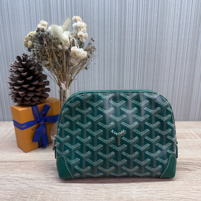 Goyard Vendôme Cosmetic Pouch綠色貝殼化妝包-0