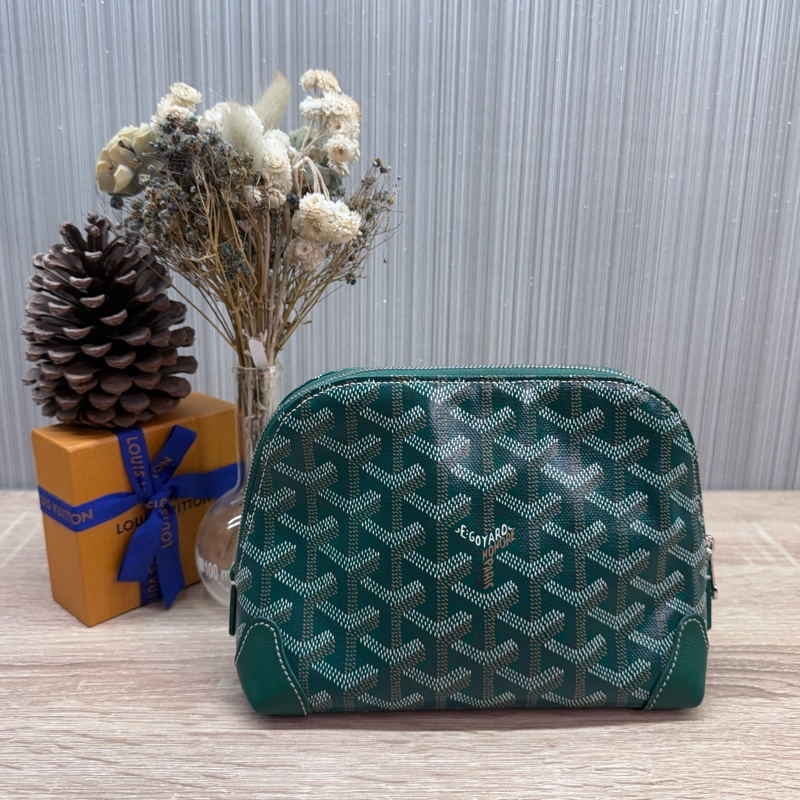 Goyard Vendôme Cosmetic Pouch綠色貝殼化妝包-1