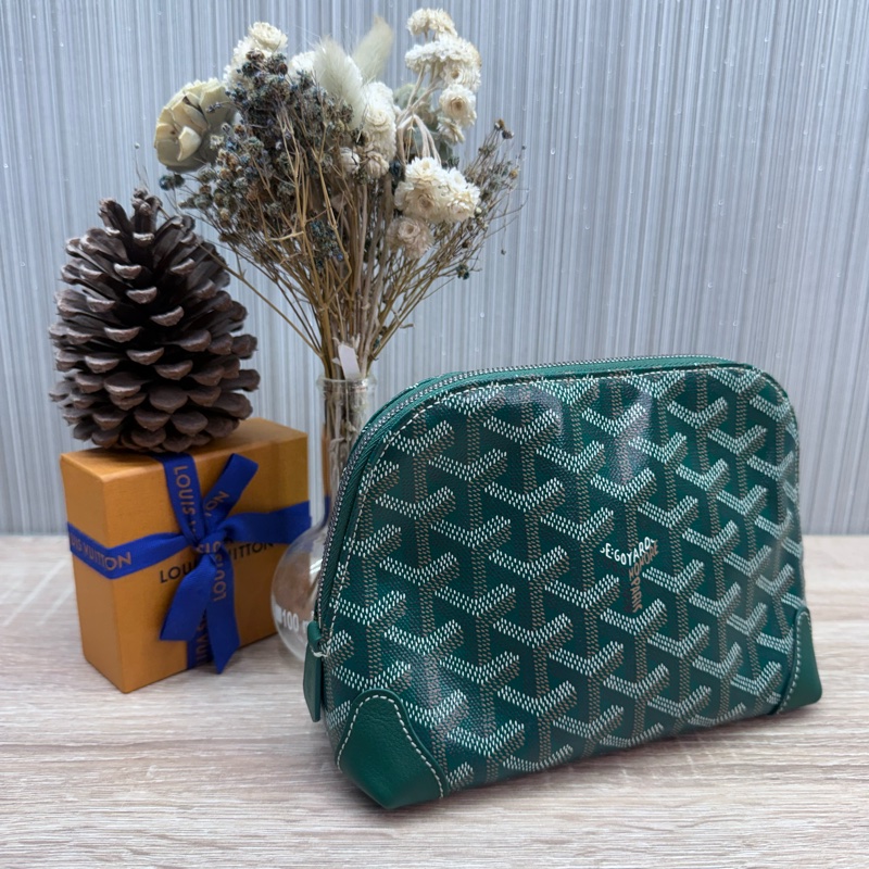 Goyard Vendôme Cosmetic Pouch綠色貝殼化妝包-3