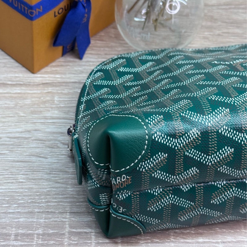 Goyard Vendôme Cosmetic Pouch綠色貝殼化妝包-8