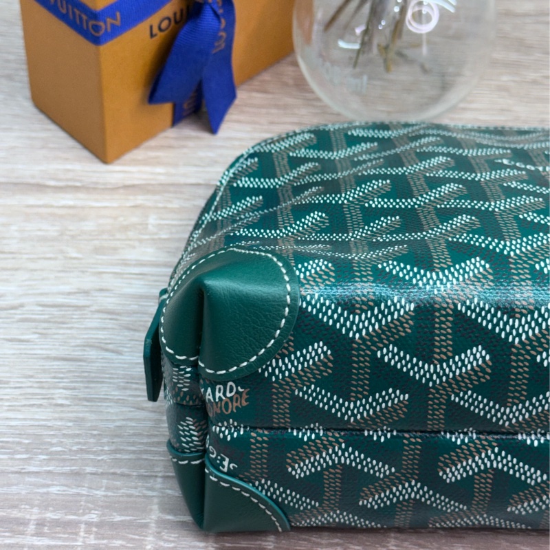 Goyard Vendôme Cosmetic Pouch綠色貝殼化妝包-10