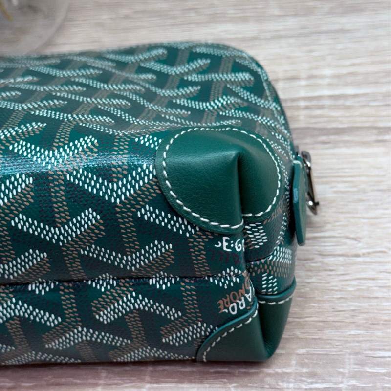 Goyard Vendôme Cosmetic Pouch綠色貝殼化妝包-11