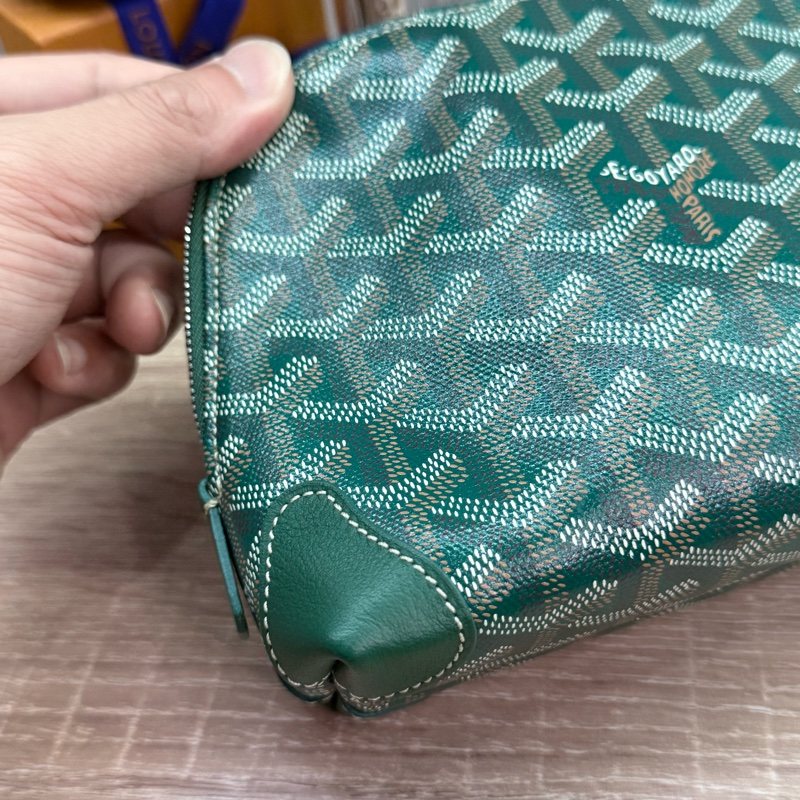 Goyard Vendôme Cosmetic Pouch綠色貝殼化妝包-12