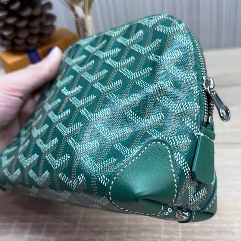 Goyard Vendôme Cosmetic Pouch綠色貝殼化妝包-13