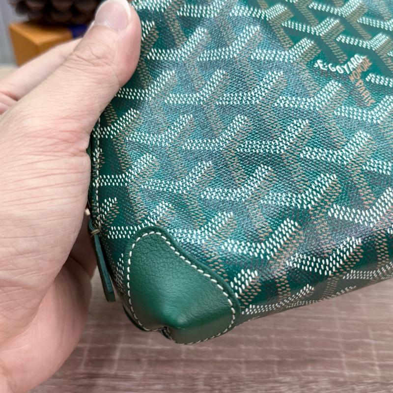 Goyard Vendôme Cosmetic Pouch綠色貝殼化妝包-14