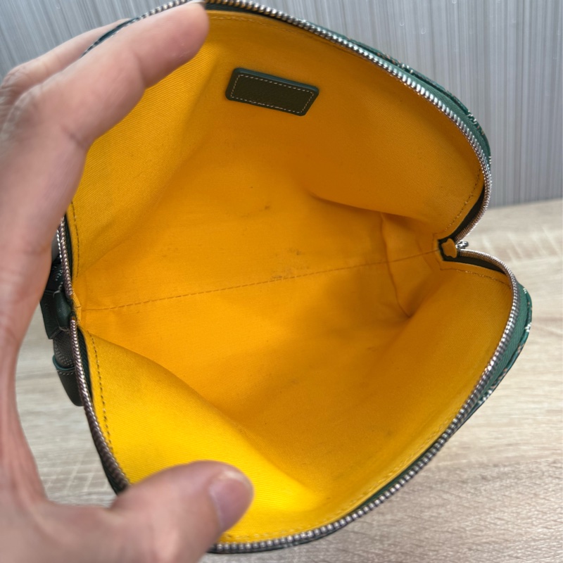 Goyard Vendôme Cosmetic Pouch綠色貝殼化妝包-16