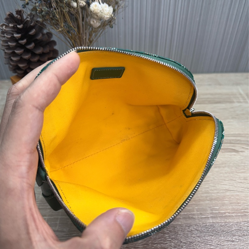 Goyard Vendôme Cosmetic Pouch綠色貝殼化妝包-17