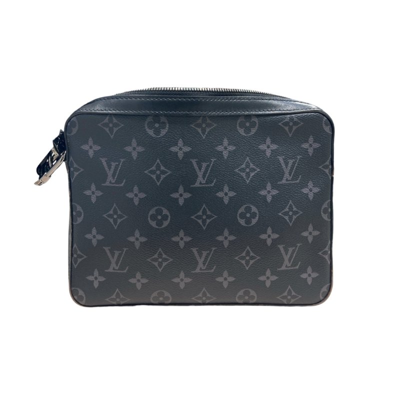LOUIS VUITTON 路易威登 M69443 MONOGRAM ECLIPSE TRIO MESSENGER 老花三合一斜背郵差包 帆布 黑色 銀釦-1