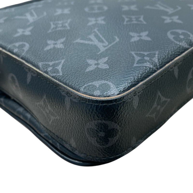 LOUIS VUITTON 路易威登 M69443 MONOGRAM ECLIPSE TRIO MESSENGER 老花三合一斜背郵差包 帆布 黑色 銀釦-10