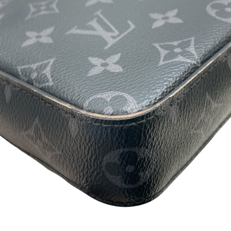 LOUIS VUITTON 路易威登 M69443 MONOGRAM ECLIPSE TRIO MESSENGER 老花三合一斜背郵差包 帆布 黑色 銀釦-11