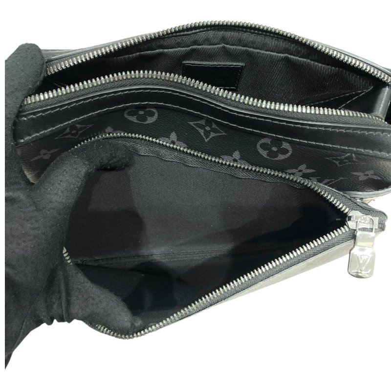 LOUIS VUITTON 路易威登 M69443 MONOGRAM ECLIPSE TRIO MESSENGER 老花三合一斜背郵差包 帆布 黑色 銀釦-13