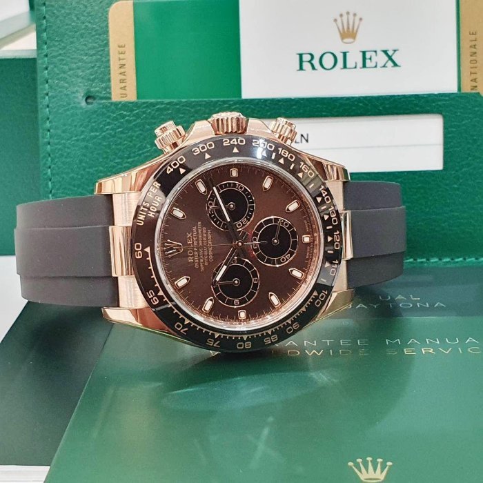 【大眾名錶】ROLEX 勞力士 116515LN Daytona 18K玫瑰金迪通拿 2019/12 熱門古天樂 巧克力面盤 G162-4