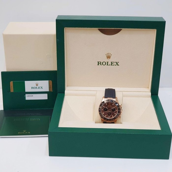 【大眾名錶】ROLEX 勞力士 116515LN Daytona 18K玫瑰金迪通拿 2019/12 熱門古天樂 巧克力面盤 G162-8