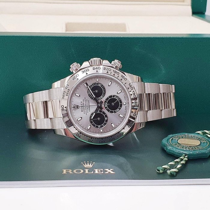 【大眾名錶】ROLEX勞力士 Daytona 116509 18K白金 2019/06 梁家輝 灰色面盤 錶徑40mm B1030-2