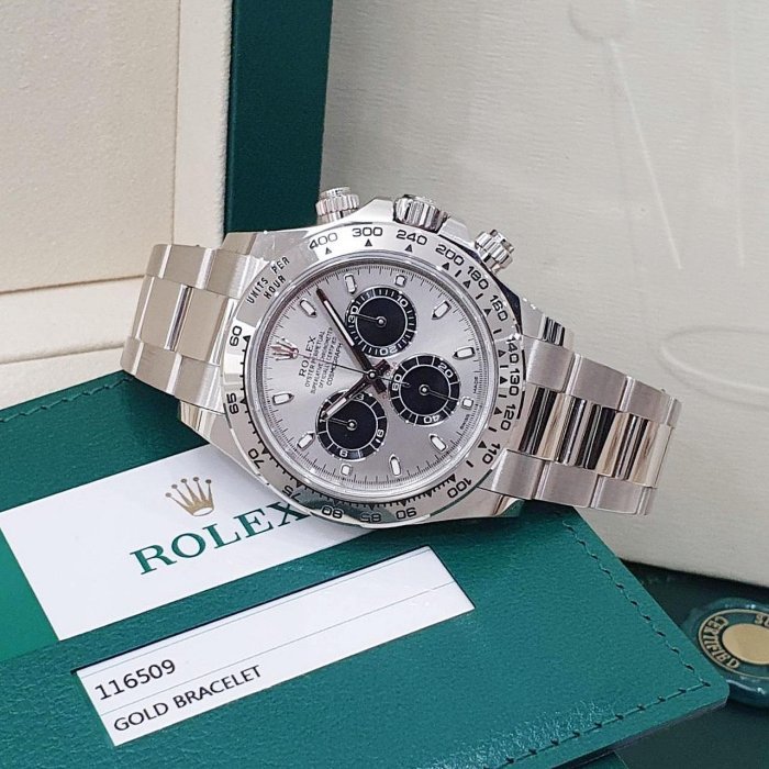 【大眾名錶】ROLEX勞力士 Daytona 116509 18K白金 2019/06 梁家輝 灰色面盤 錶徑40mm B1030-4